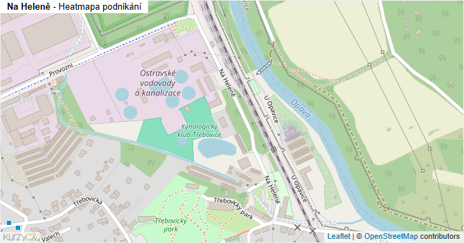 Na Heleně - mapa podnikání