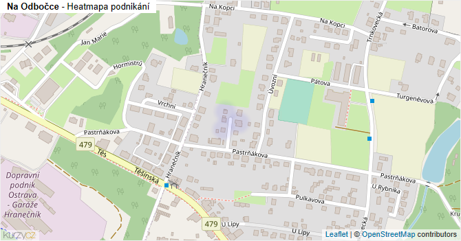 Na Odbočce - mapa podnikání