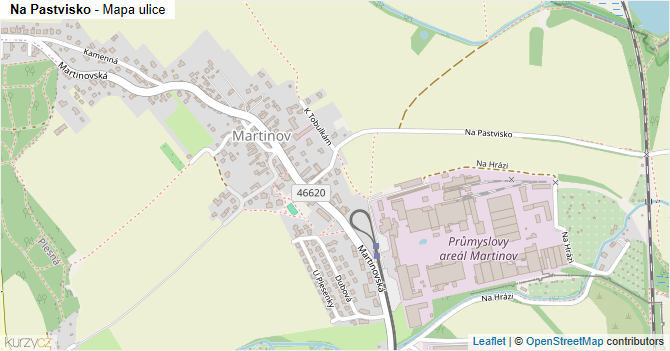 Na Pastvisko - mapa ulice