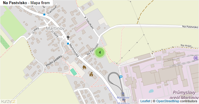 Na Pastvisko - mapa firem
