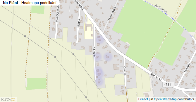 Na Pláni - mapa podnikání