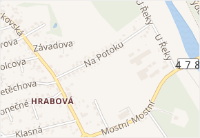 Na Potoku v obci Ostrava - mapa ulice