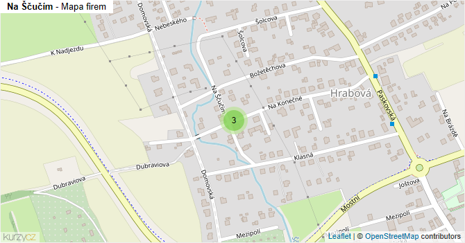 Na Ščučím - mapa firem