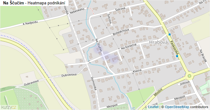 Na Ščučím - mapa podnikání