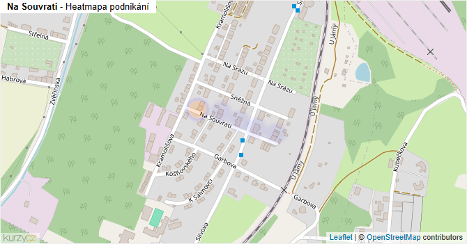 Na Souvrati - mapa podnikání