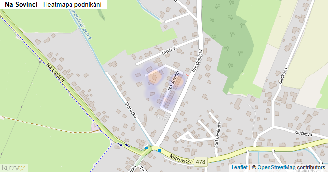 Na Sovinci - mapa podnikání