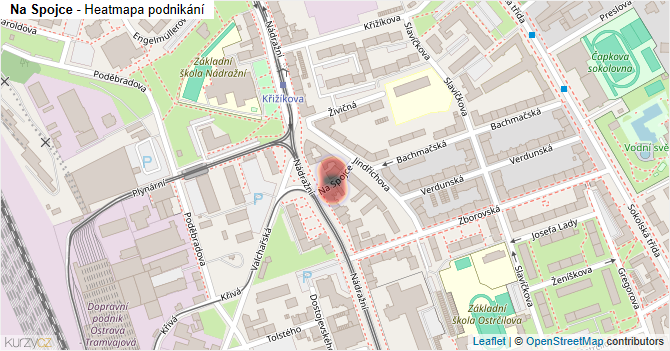Na Spojce - mapa podnikání