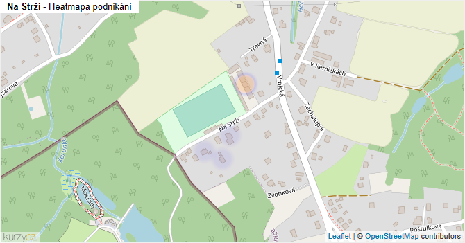 Na Strži - mapa podnikání