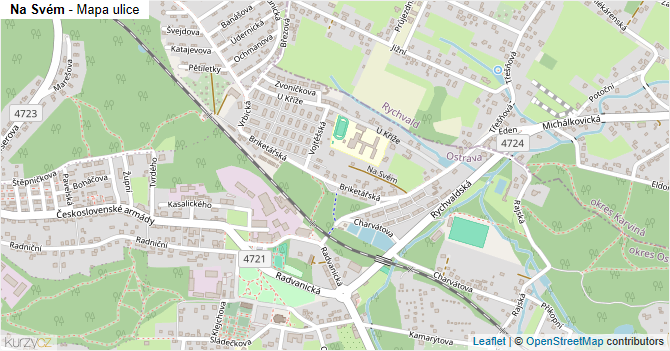 Na Svém - mapa ulice