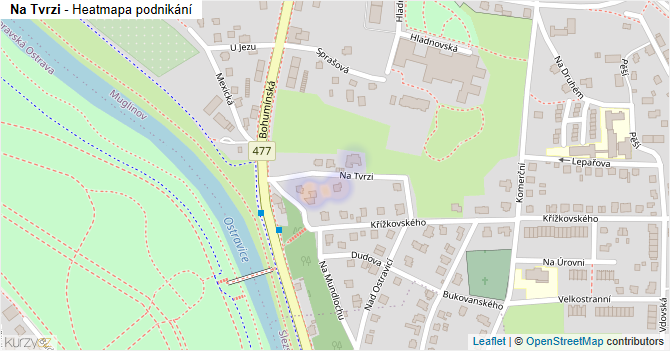 Na Tvrzi - mapa podnikání