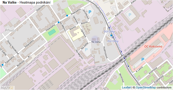 Na Valše - mapa podnikání