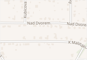 Nad Dvorem v obci Ostrava - mapa ulice