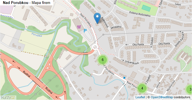 Nad Porubkou - mapa firem
