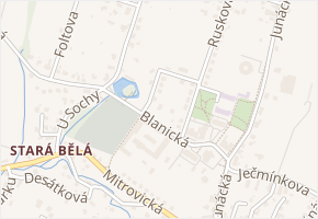 Nad Rybníkem v obci Ostrava - mapa ulice