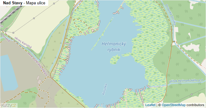 Nad Stavy - mapa ulice