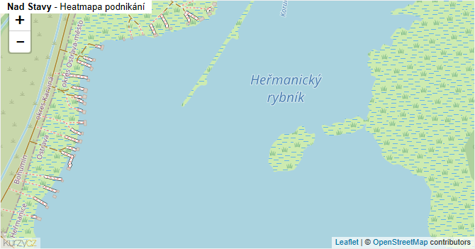 Nad Stavy - mapa podnikání