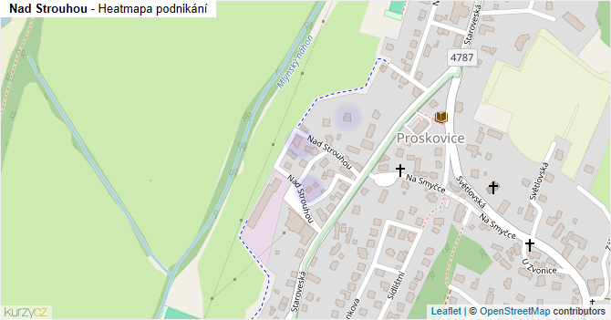 Nad Strouhou - mapa podnikání