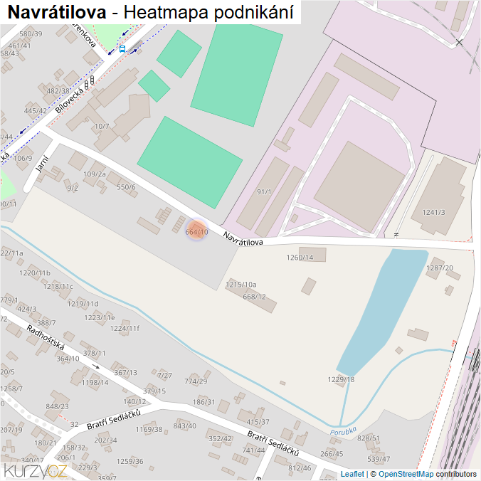Mapa Navrátilova - Firmy v ulici.