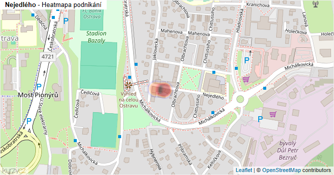 Nejedlého - mapa podnikání