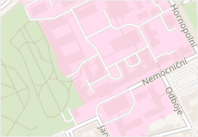 Nemocniční v obci Ostrava - mapa ulice