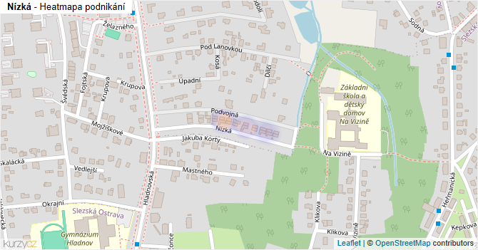 Nízká - mapa podnikání