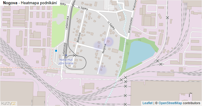 Nogova - mapa podnikání