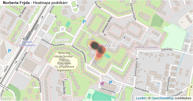 Norberta Frýda - mapa podnikání