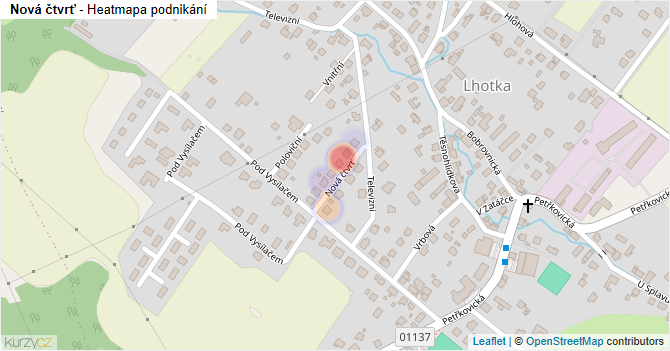 Nová čtvrť - mapa podnikání