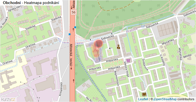 Obchodní - mapa podnikání