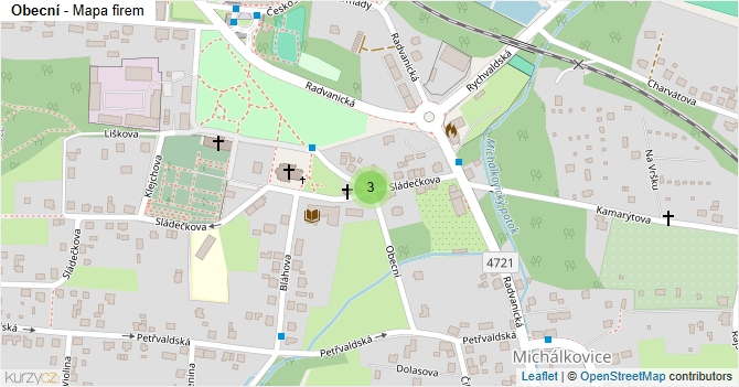 Obecní - mapa firem