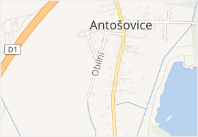 Obilní v obci Ostrava - mapa ulice