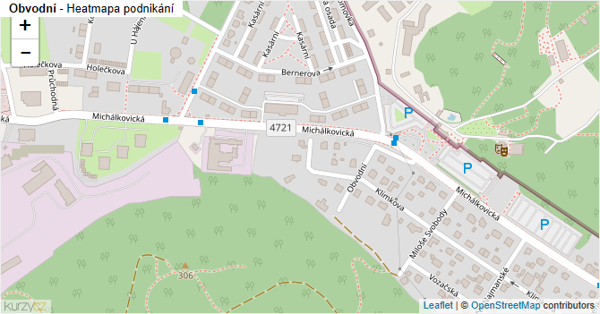 Obvodní - mapa podnikání
