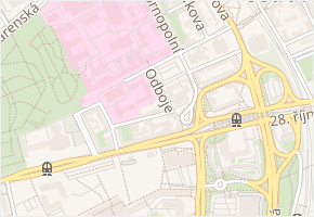 Odboje v obci Ostrava - mapa ulice