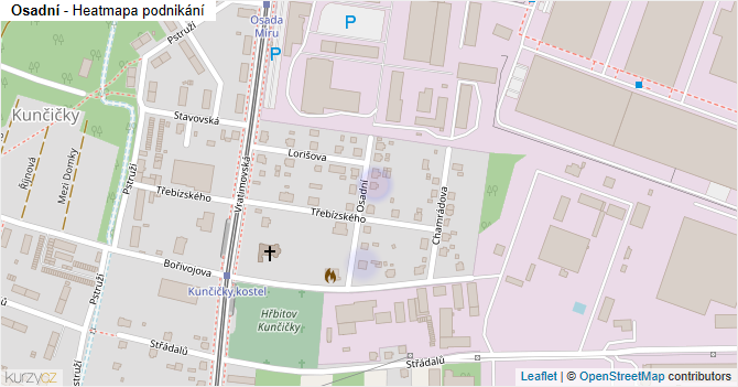Osadní - mapa podnikání