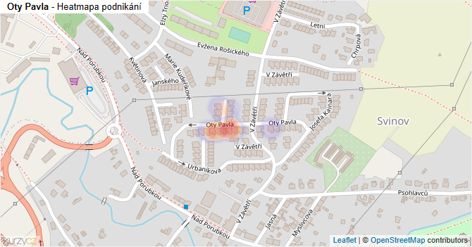 Oty Pavla - mapa podnikání