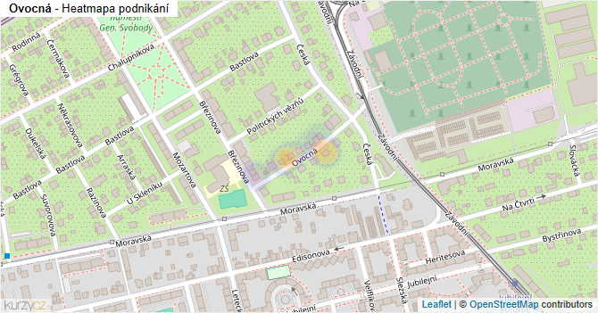 Ovocná - mapa podnikání