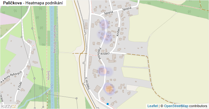 Paličkova - mapa podnikání
