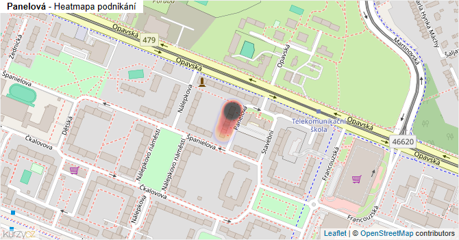 Panelová - mapa podnikání
