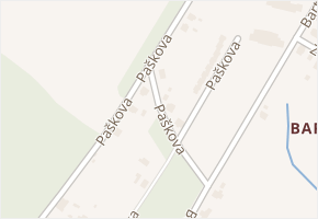 Paškova v obci Ostrava - mapa ulice