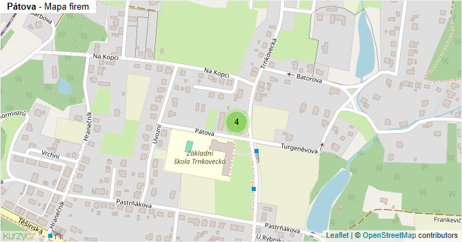 Pátova - mapa firem