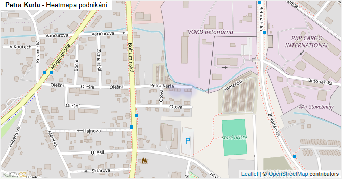 Petra Karla - mapa podnikání