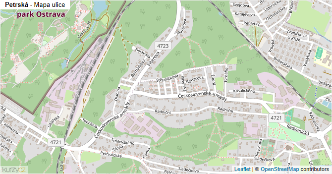 Petrská - mapa ulice