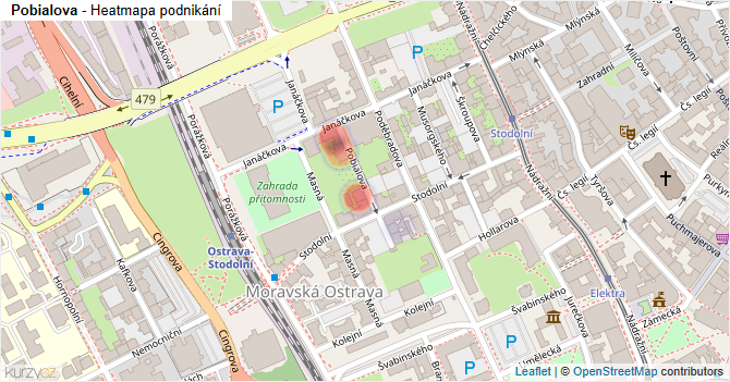 Pobialova - mapa podnikání