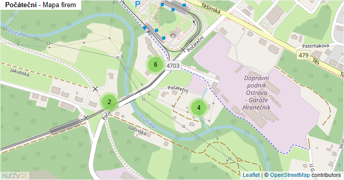 Počáteční - mapa firem