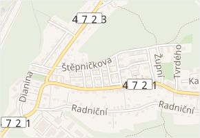 Pod Duby v obci Ostrava - mapa ulice