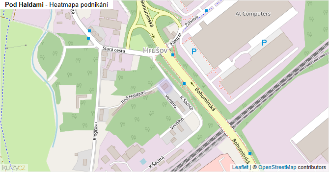 Pod Haldami - mapa podnikání