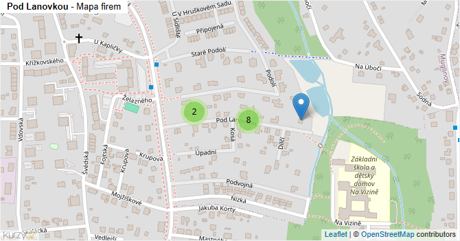 Pod Lanovkou - mapa firem