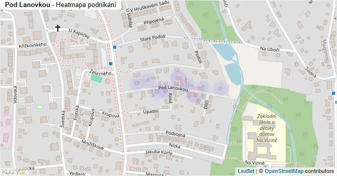 Pod Lanovkou - mapa podnikání