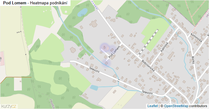 Pod Lomem - mapa podnikání