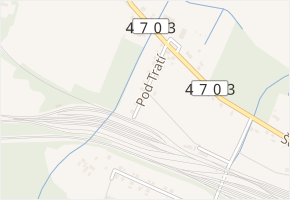 Pod Tratí v obci Ostrava - mapa ulice